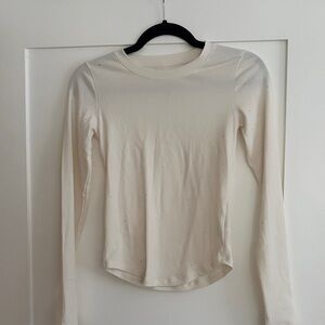 American Eagle Outfitters Cream Long Sleeve Top